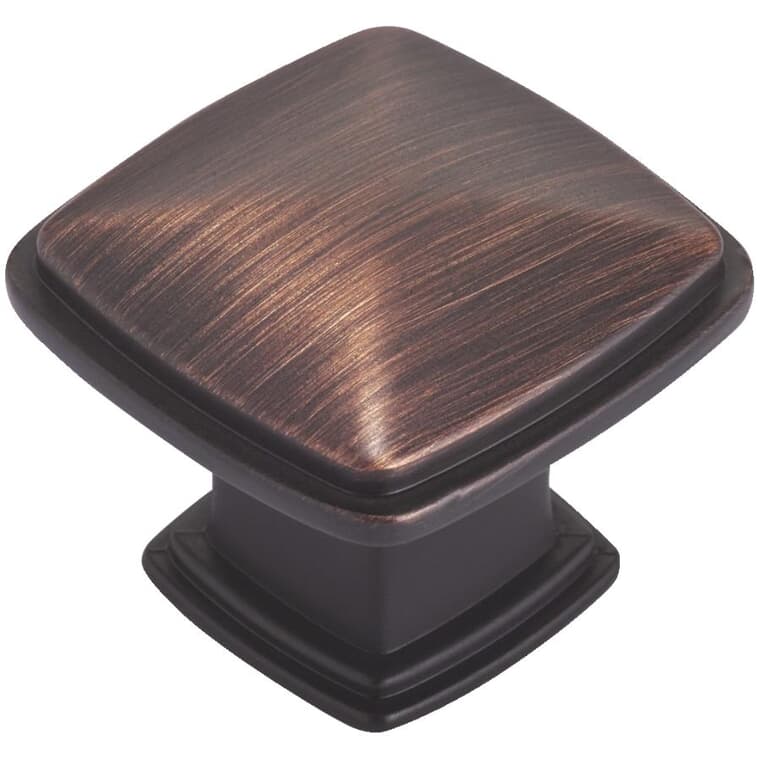 1-7/32" Transitional Cabinet Knob - Brushed Oil Rubbed Bronze