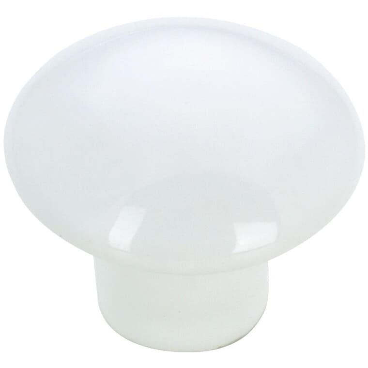 1-11/32" Eclectic Cabinet Knob - White