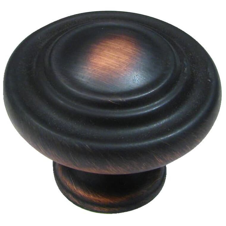 1-11/32" Traditional Cabinet Knob - Brushed Oil Rubbed Bronze