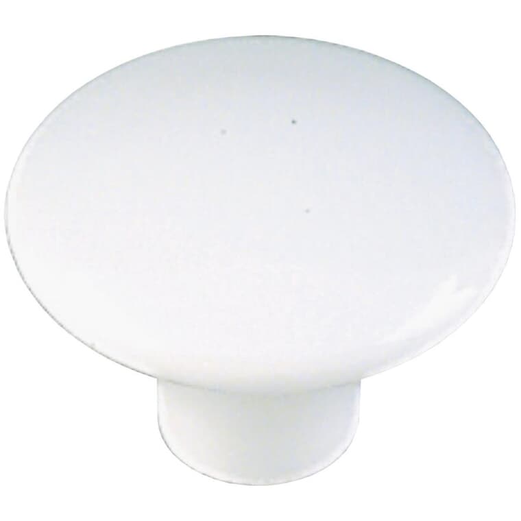 1-1/2" Functional Cabinet Knob - White