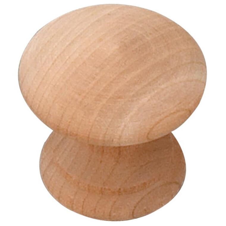 1-1/2" Eclectic Cabinet Knob - Unfinished Maple