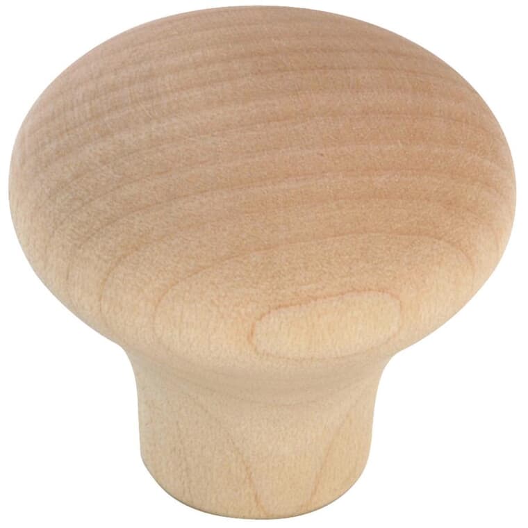 1-1/4" Eclectic Cabinet Knob - Unfinished Maple