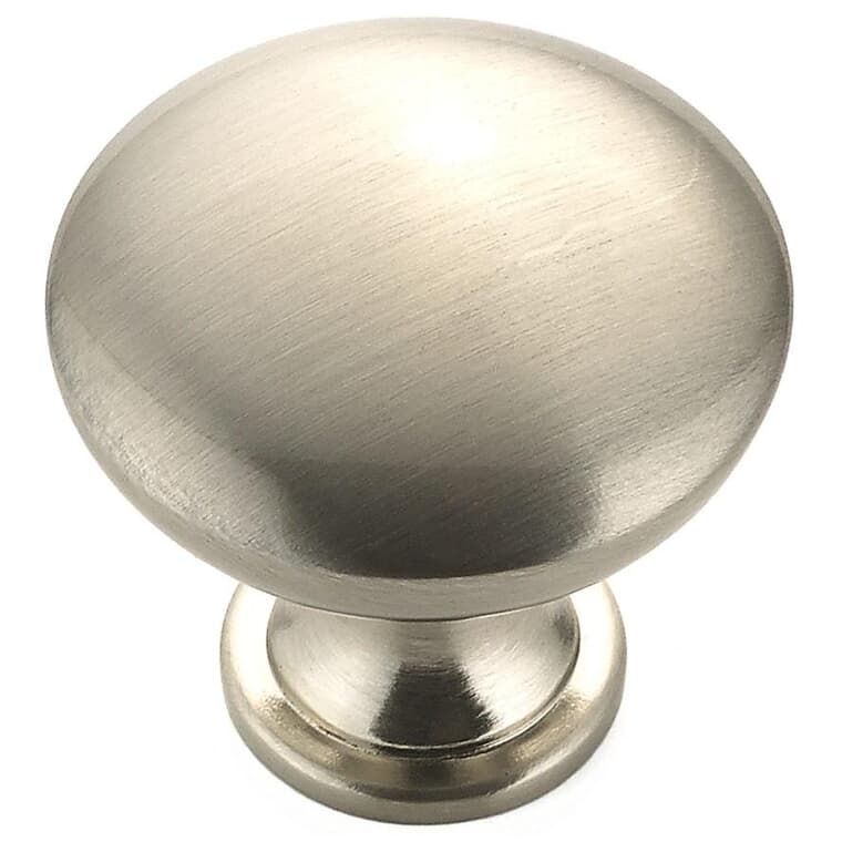1-3/16" Contemporary Cabinet Knobs - Brushed Nickel, 10 Pack