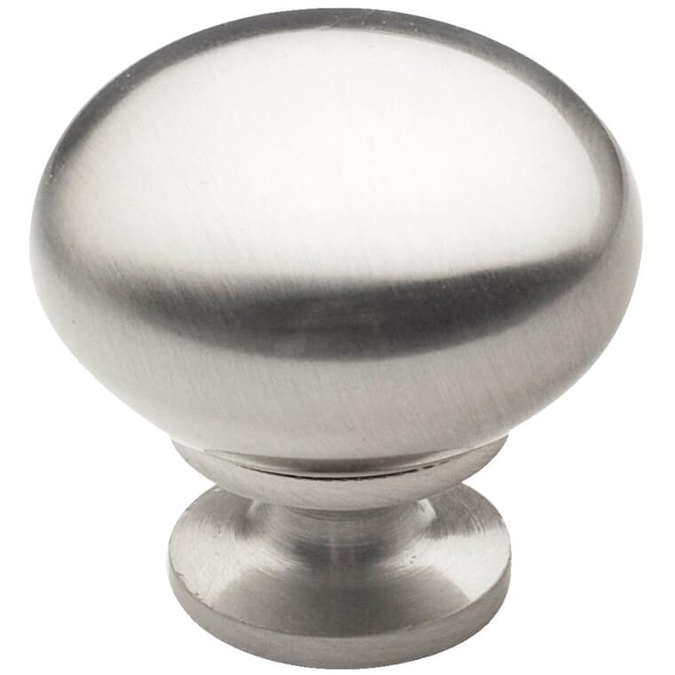 1-1/4" Contemporary Cabinet Knobs - Brushed Nickel, 10 Pack
