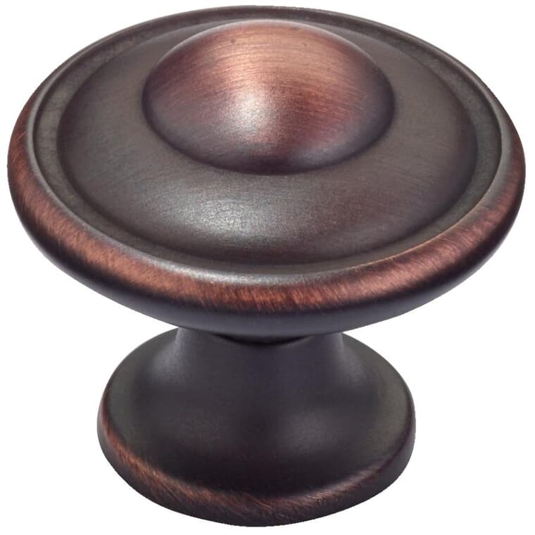 1-3/16" Traditional Cabinet Knobs - Brushed Oil Rubbed Bronze, 10 Pack