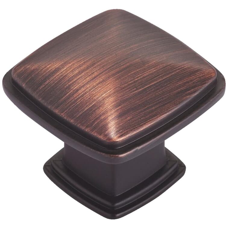 1-7/32" Transitional Cabinet Knobs - Brushed Oil Rubbed Bronze, 10 Pack