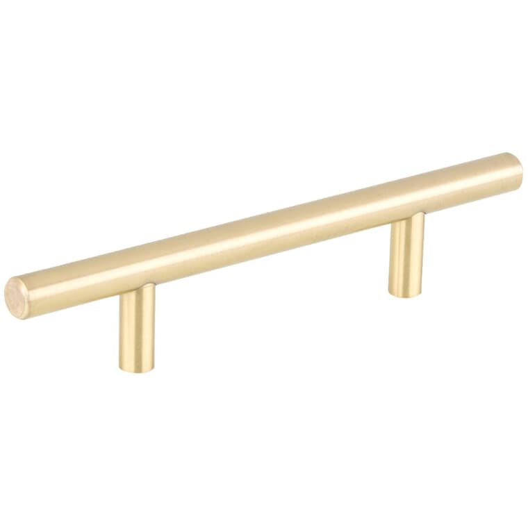 3-25/32" Contemporary Cabinet Pull - Satin Brass