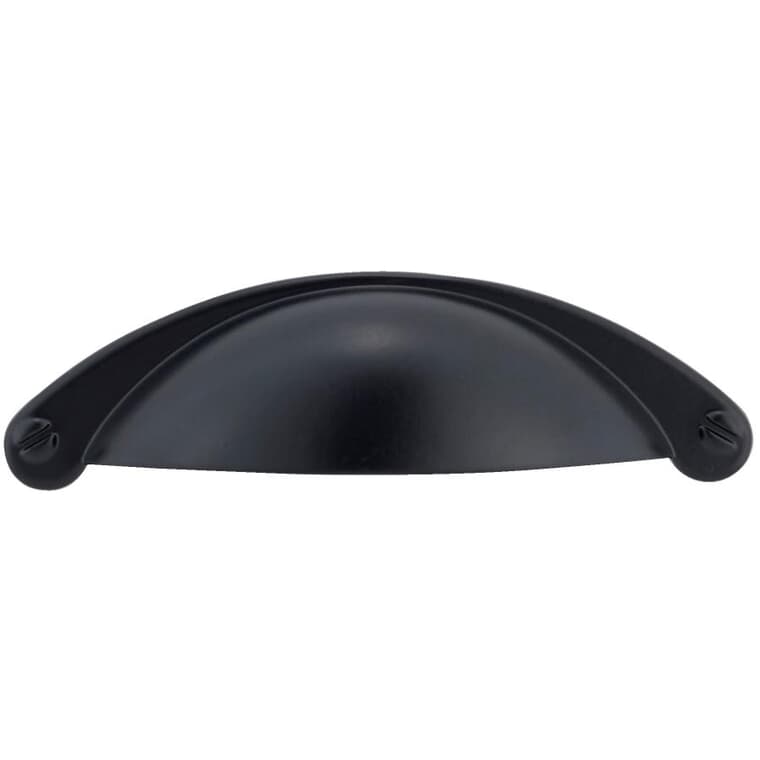 2-17/32" Traditional Cabinet Pull - Matte Black