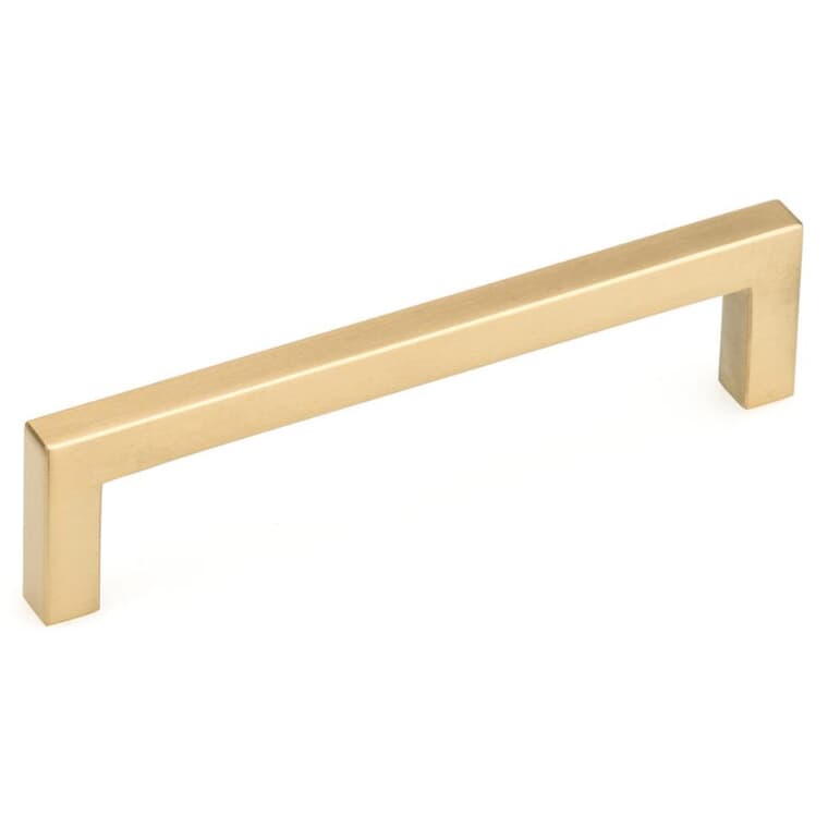 5-1/32" Contemporary Cabinet Pull - Aurum Brushed Gold