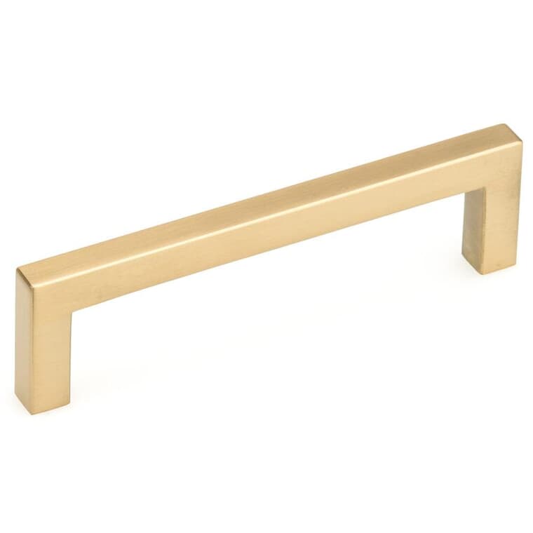 3-25/32" Contemporary Cabinet Pull - Aurum Brushed Gold