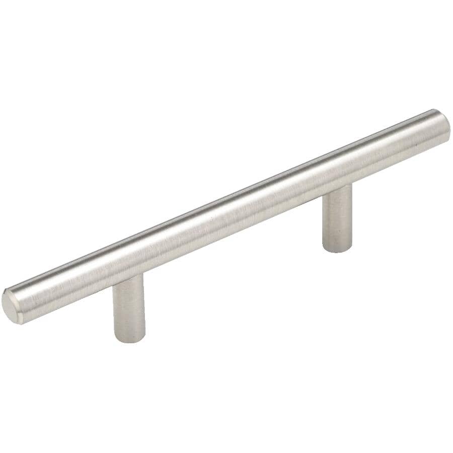 Richelieu 3 Contemporary Cabinet Pulls, Contemporary Cabinet Pulls Brushed Nickel