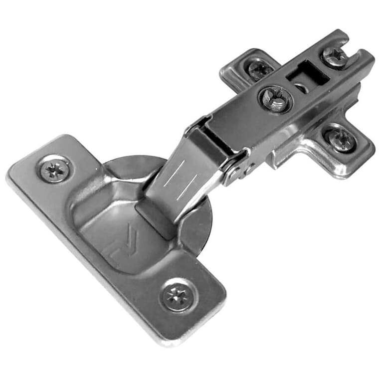 110 Degree Full Overlay Concealed Cabinet Hinges - Zinc Plated, 2 Pack
