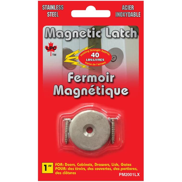 Flush Mount Magnetic Latch - Stainless Steel + 40 lb Pull Force