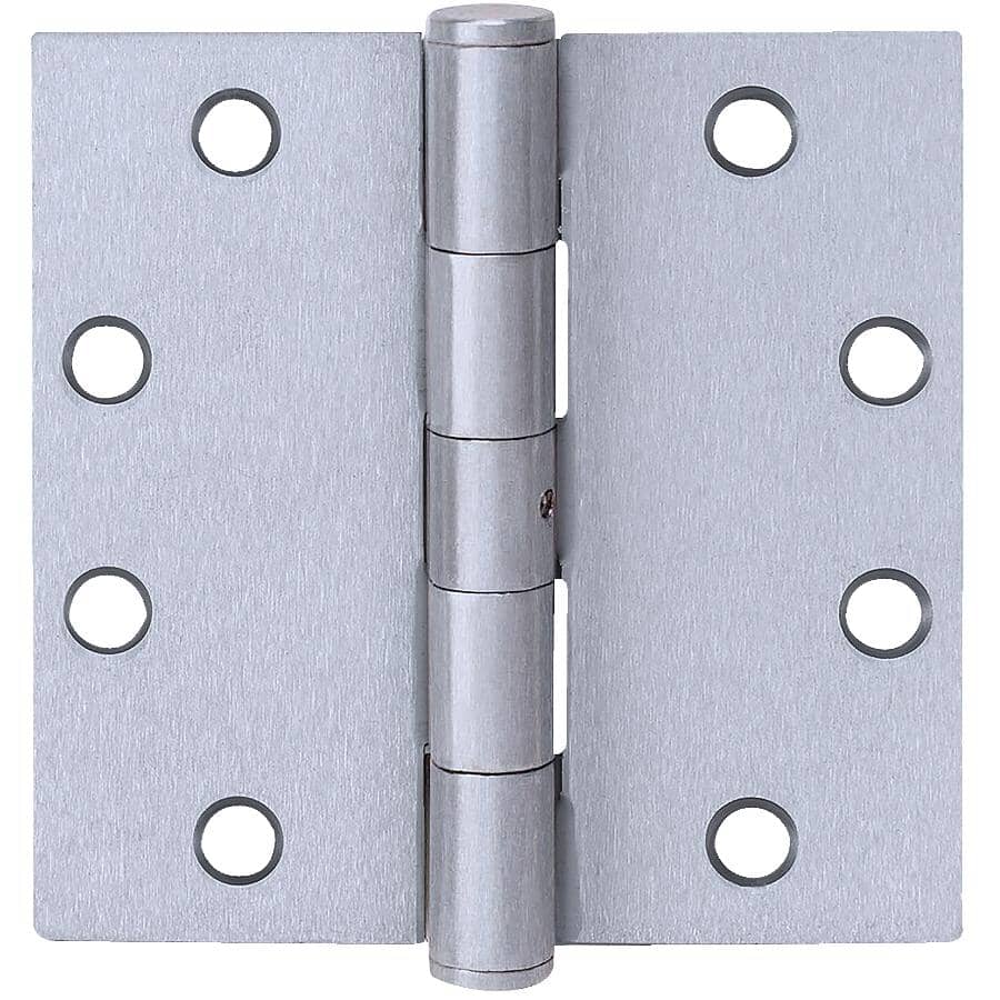 1 PAIR OF 4" 100mm STRONG HIGH SECURITY BUTT HINGES ELECTRO BRASS INTERNAL LUGGS 