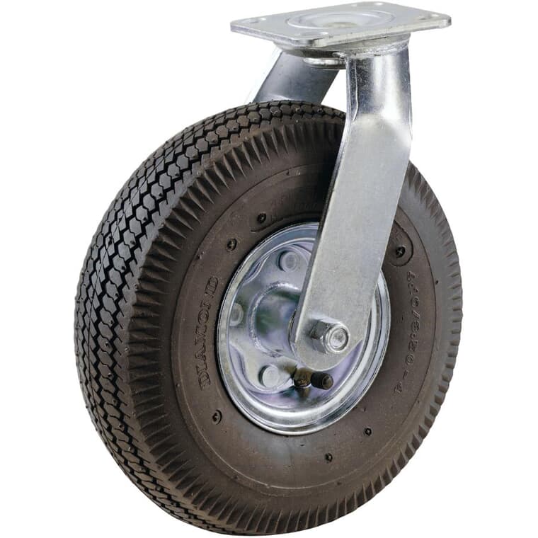 10" Pneumatic Wheel Swivel Plate Caster