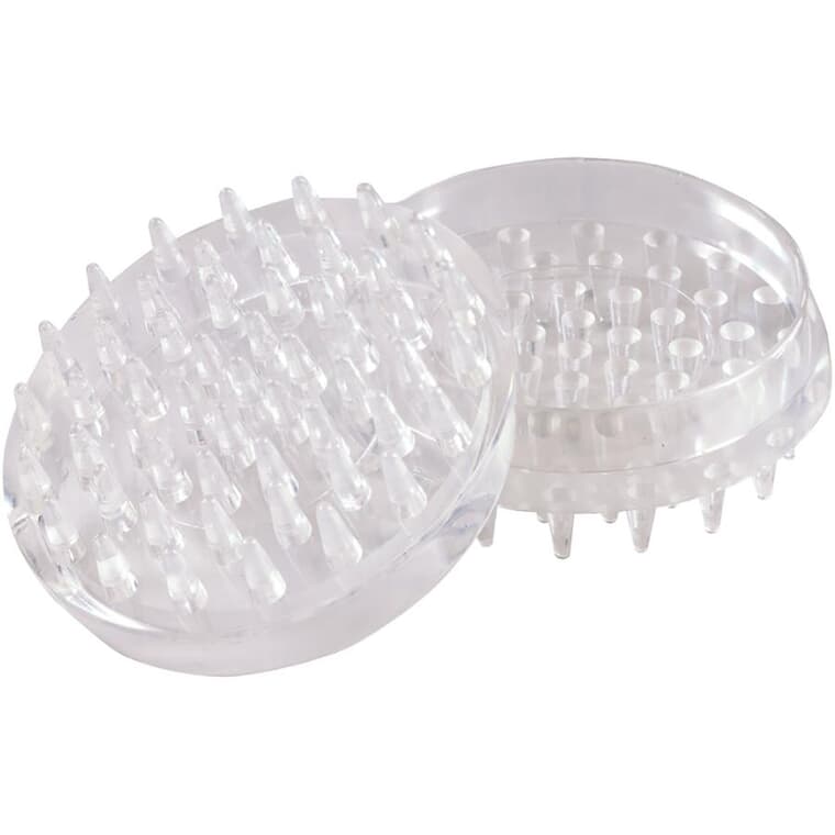 4 Pack 1-7/8" Round Clear Caster Cups
