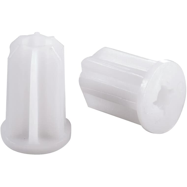 4 Pack 1/2" White Plastic Stem Sockets