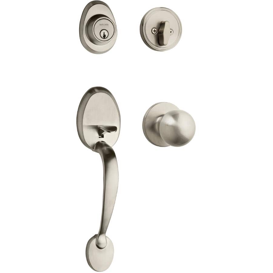 WEISER LOCK Satin Nickel Safelock Daytona / Regina Gripset
