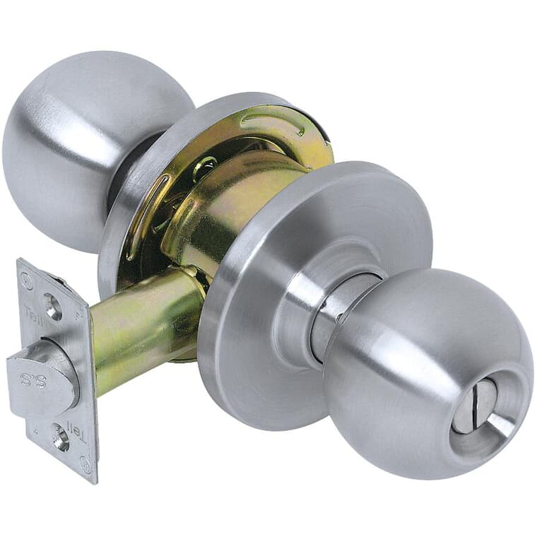 Stainless Steel Heavy Duty Commercial Grade 2 Privacy Door Knob
