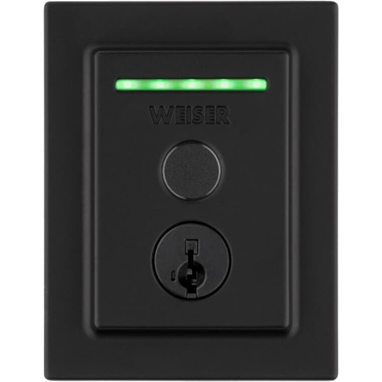 Halo Touch Smart Door Lock - Contemporary Matte Black Finish + Fingerprint Access