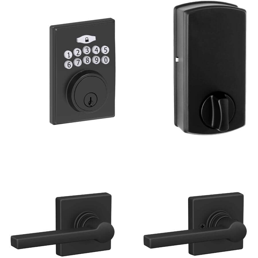 1 / 5 satton⭐︎ DEXTER Sutton Electronic Entrance Leverset | Home Hardware