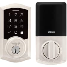 Serrure Intelligente Yale Z-Wave – Pêne Dormant Écran Tactile Sans Clé Nickel Satiné