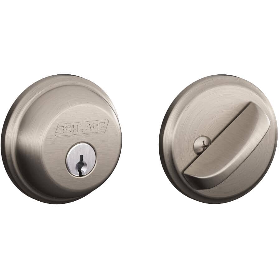Slug Locks SCHLAGE LOCK B60 Single Cylinder Deadbolt Lock | Home Hardware