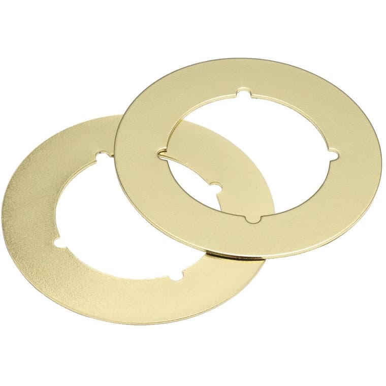 2 Pack 3-1/2" Satin Brass Plate Cover