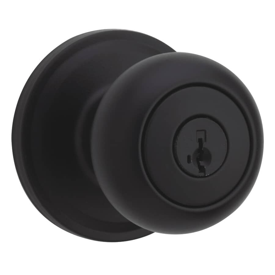 HI09 Weiser Smart Key Keyed Entry Door Lever Aspen Style with Iron Black 