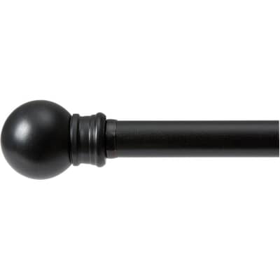 Kenney 28 48 Black Fiona Cafe Curtain Rod Home Hardware 48 Black Fiona Cafe Curtain Rod, Cafe Curtain Rod
