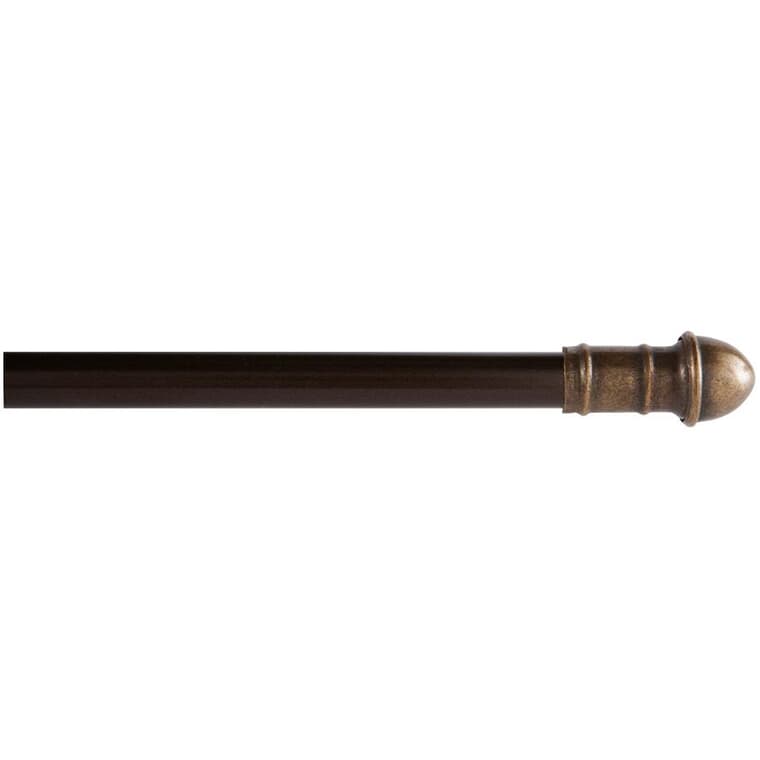 28" - 48" Oil Rubbed Bronze Cafe Curtain Rod