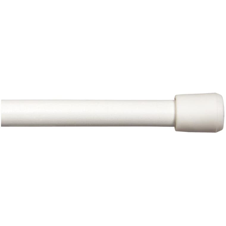 28" - 48" White Spring Tension Curtain Rod
