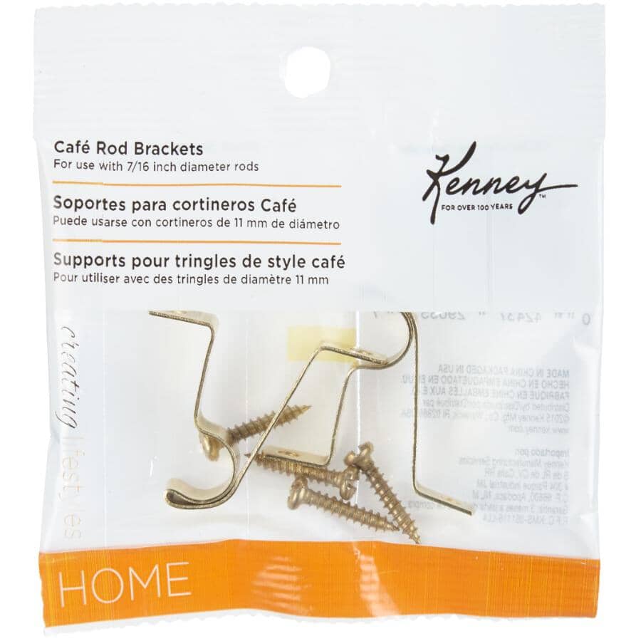 Cafe Rods Hardware KENNEY 2 Pack 7/16