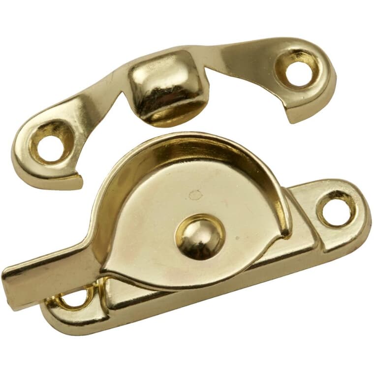 Brass Crescent Sash Lock