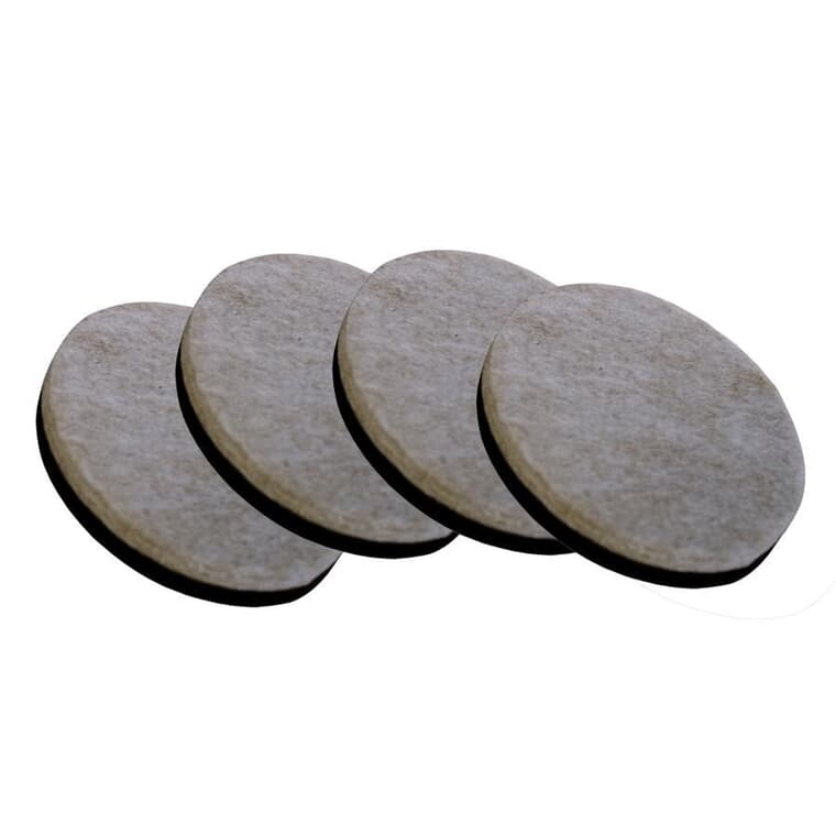 4 Pack 2-1/4" Round Felt and Foam Pads