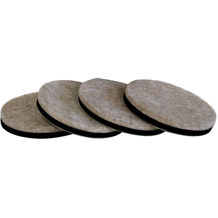 4 Pack 3" Round Felt and Foam Pads