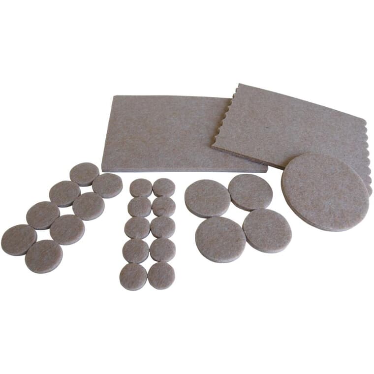 118 Piece Heavy Duty Felt Pads, Assorted Shapes and Sizes