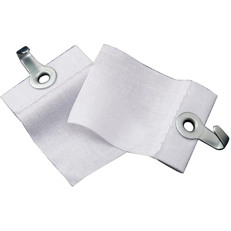 Paquet de 6 crochets adhésifs en tissu pour tableau, capacité de 1-1/2 lb