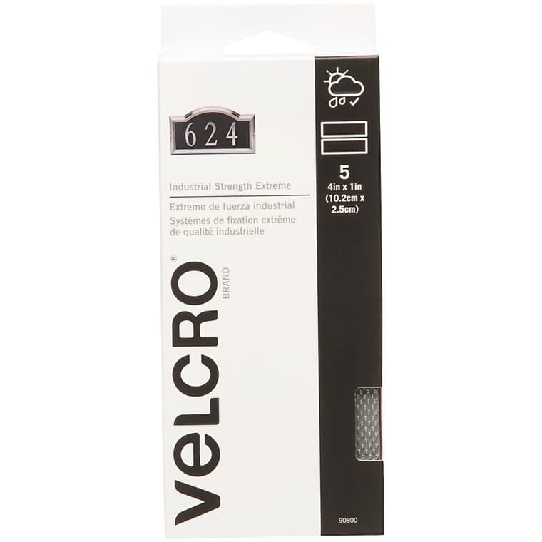 Paquet de 5 rubans de fixation Velcro(MD) Extrême de 1 po x 4 po