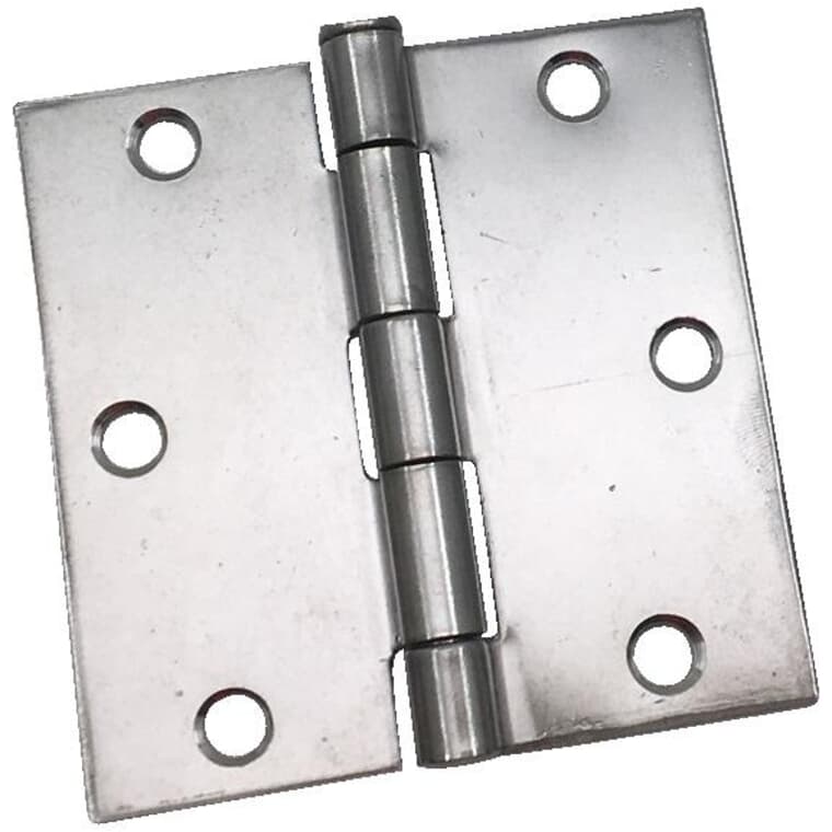 3-1/2" Stainless Steel Square Butt Hinge