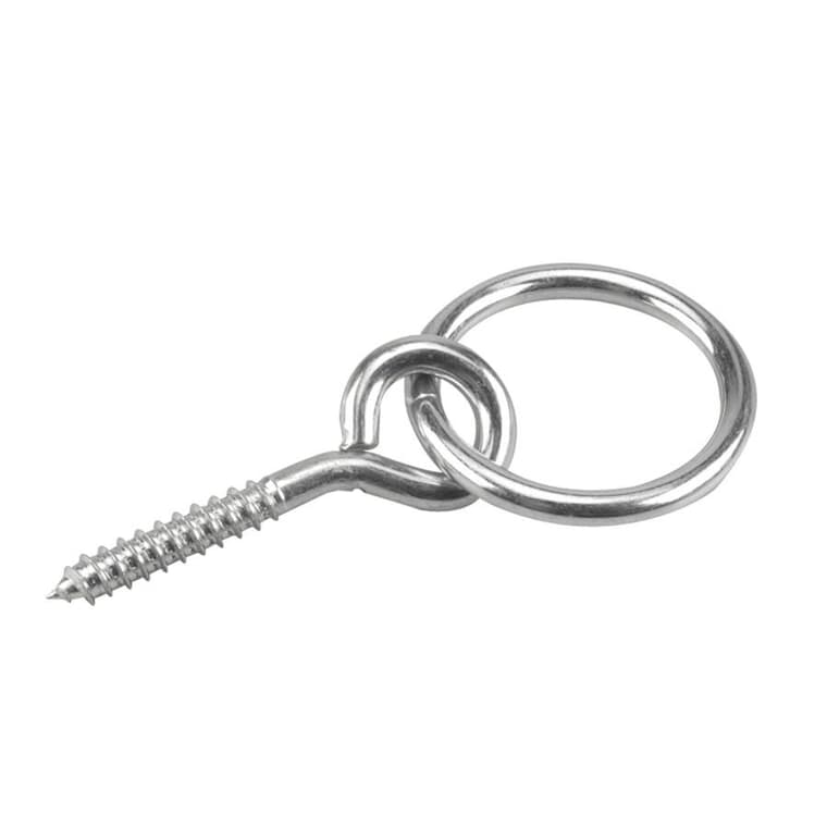 3/8" x 2-1/2" Zinc Hitching Ring - with Lag Screw