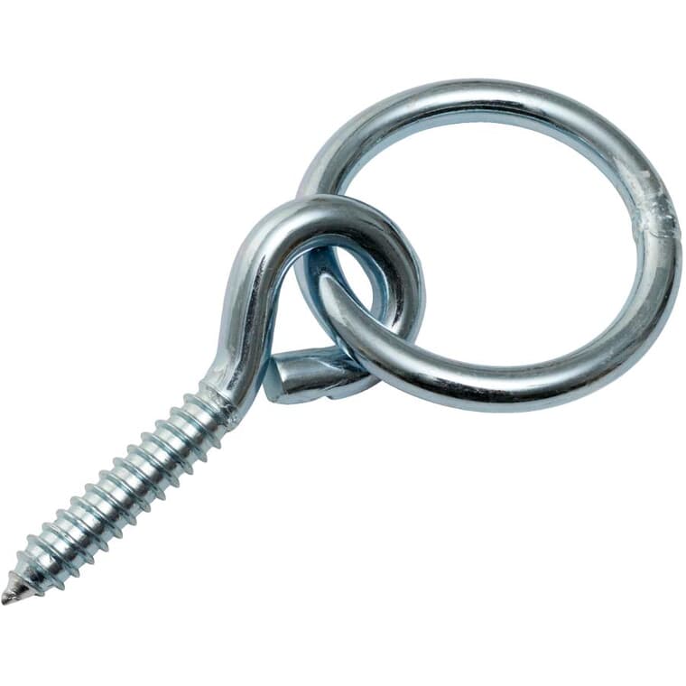 3/8" x 3-1/2" Zinc Hitching Ring - with Lag Screw