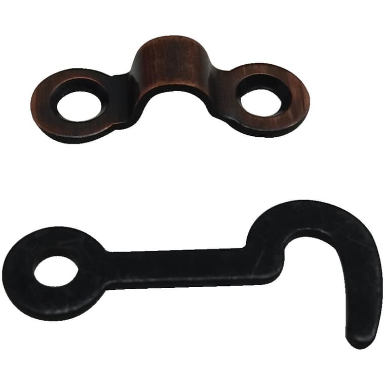 2 Pack Oil Rubbed Bronze Hook and Staple