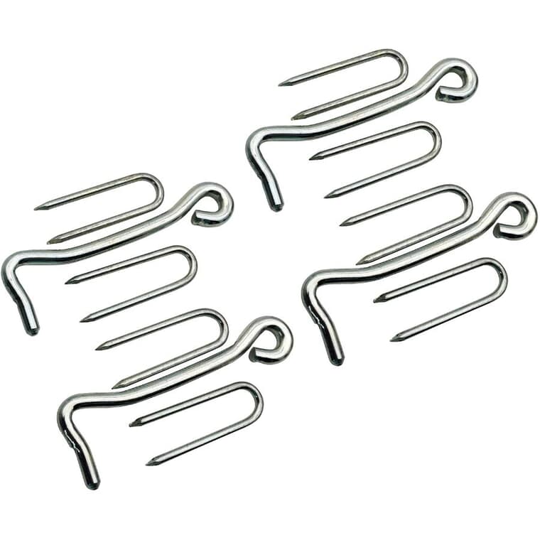 4 Pack 5" Heavy Duty Zinc Hooks and Staples
