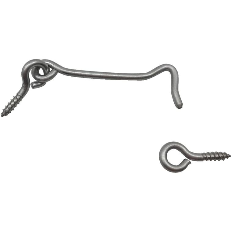 4" Stainless Steel Gate Hook and Eye
