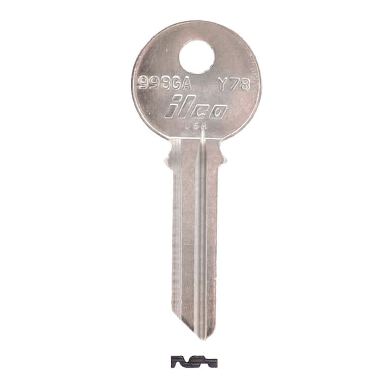 6-Pin Yale Key Blank