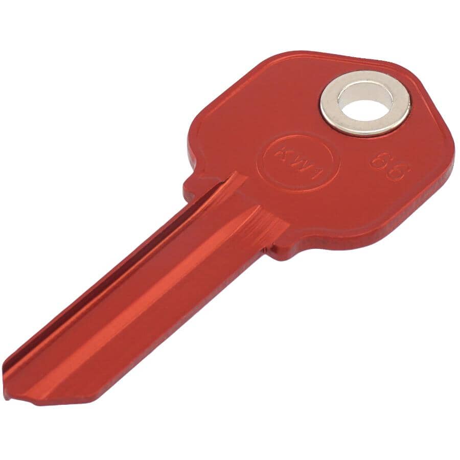 THE MAGNET SOURCE Magnetic KW1 Key Blank, Red | Home Hardware