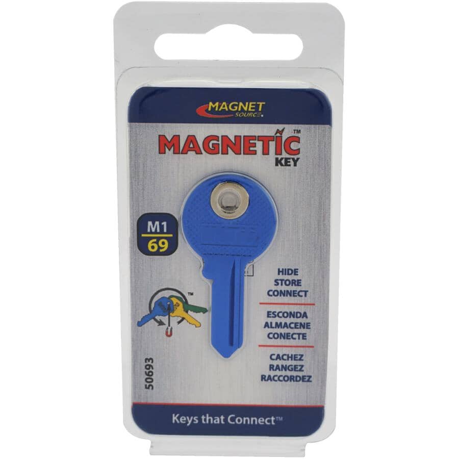 THE MAGNET SOURCE Magnetic M1 Key Blank, Blue | Home Hardware