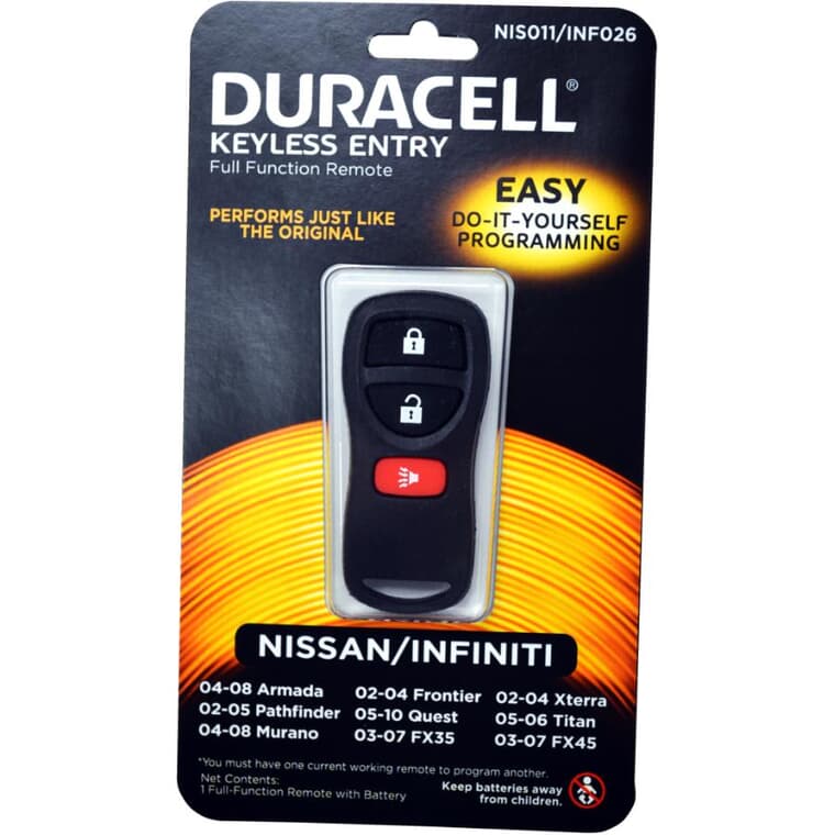 Télécommande Nissan/Infiniti, 3 boutons