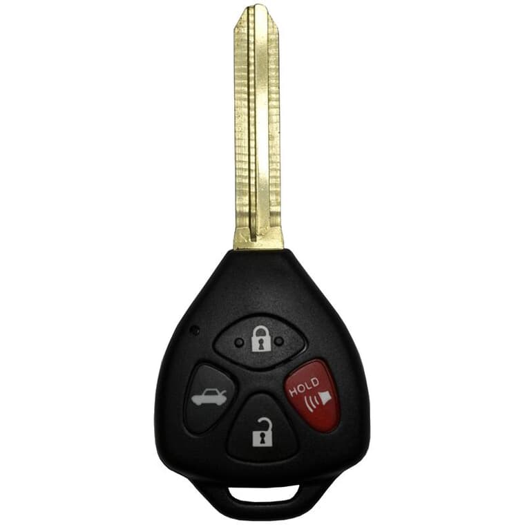 4 Button Toyota Fob Key Case New Style - with Battery